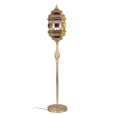 quality Bedroom LED Vintage Copper Floor Lamp Antique Copper Floor Lamp For Luxury Decorative Lighting factory