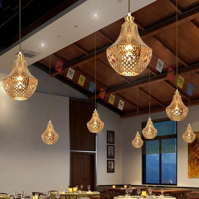 quality Luxury Elegant Arabic Modern Copper Lamp 3500K Warm White With E27 Light Source factory