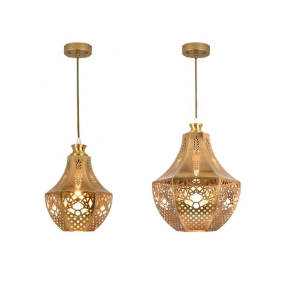 quality Hotel Restaurant Decorative Copper Pendant Ceiling Light Copper Pendant Lamp factory
