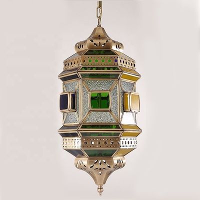 Buon prezzo Candelabro d'oro vintage in rame con luce scura E14 in linea