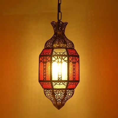 Dobra cena. 80 Ra Wskaźnik odwzorowania kolorów Miedziany Szklany żyrandol dla salonu hotelowego w nowoczesnym arabskim stylu muzułmańskim w Internecie