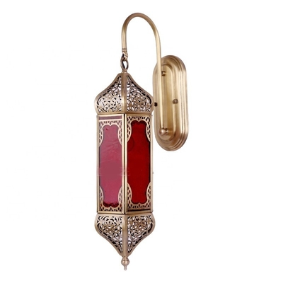 Good price Hollow Design Luxury Vintage Copper Wall Light With E27 Bulb Base online