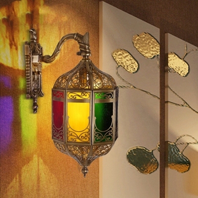 Goede prijs Kleurrijke balkon Vintage Koperen Wand Licht Project Verlichting Design online