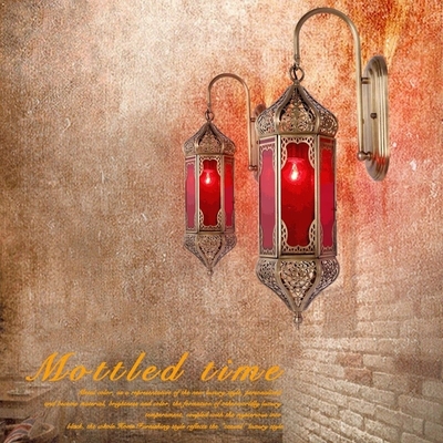 Buon prezzo Colore LED Antiche luci da parete di rame Antiche luci da esterno di rame in linea