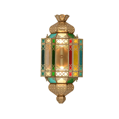 Good price Switch Control Antique Copper Wall Lamp Morocco Style Copper Wall Sconce With Hollow Art online