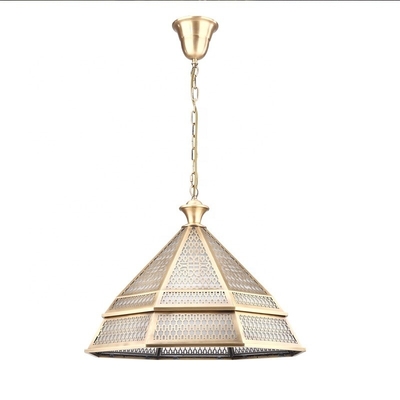 Goede prijs Midden-LED Vintage Koper Plafondlamp Voor Luxe Decoratieve Verlichting online