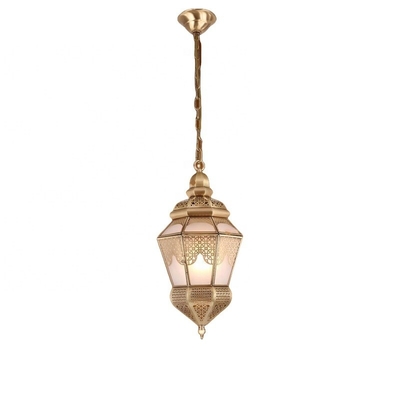 Good price Southeast Asian Arab Muslim Vintage Style Copper Chandelier Modern European Style Interior Lighting with Laser Printing online