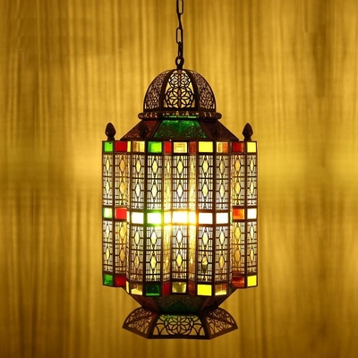 Good price Copper Glass Shade LED Chandelier European and American Modern Indoor Lighting with High Color Rendering Index Ra 80 online