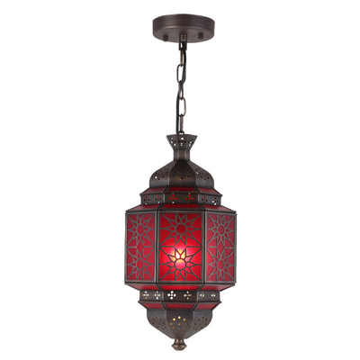 Good price Indoor Copper Chandelier Retro Style LED Lighting Arab Muslim Design European and American Design D220mm H410mm 1PC/Ctn online